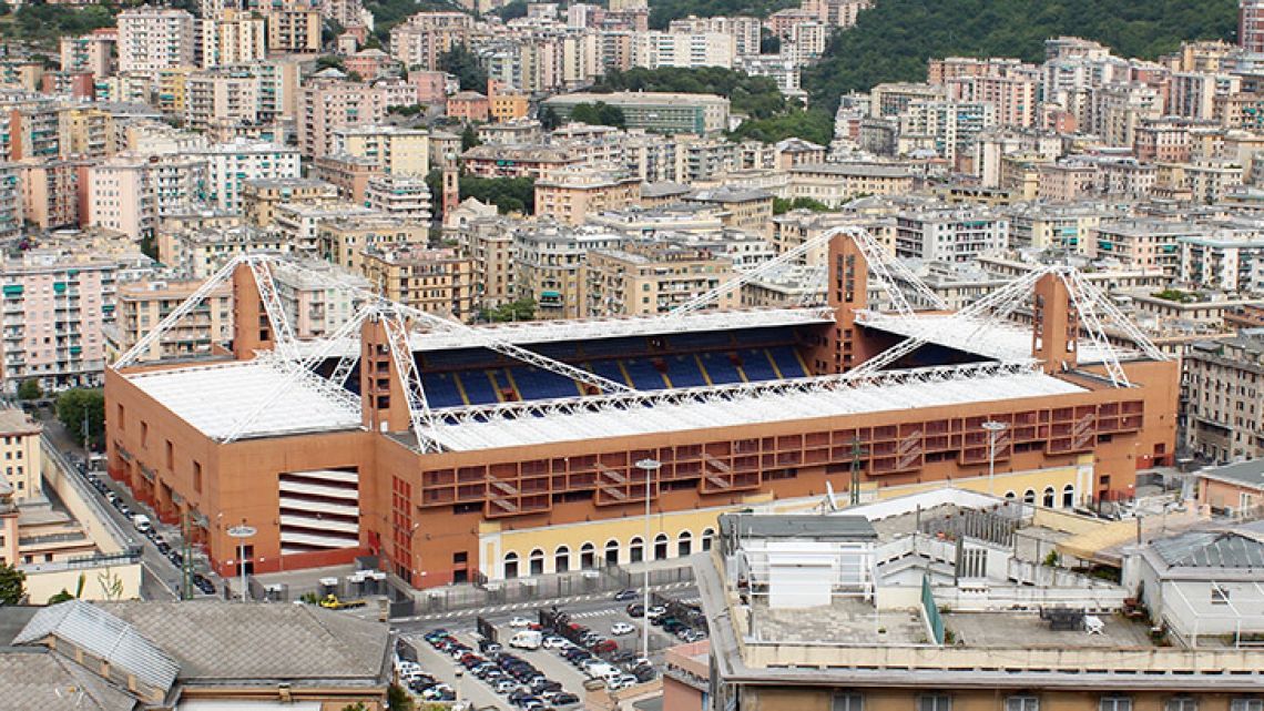 The Stadio Comunale Luigi Ferraris, also known as the Marassi.