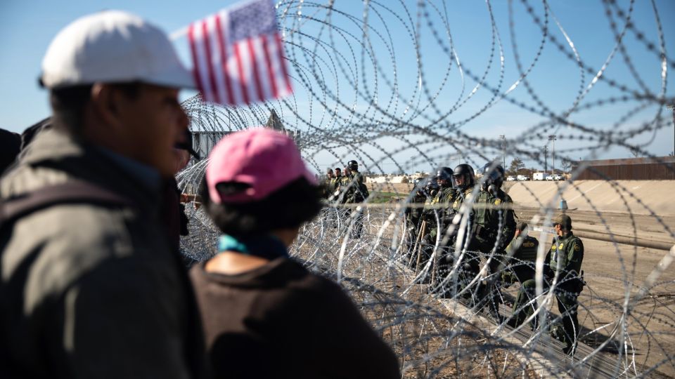 Central American Migrants In Tijuana As Tension Rise Amid U.S. Agents Border Crossing Closure
