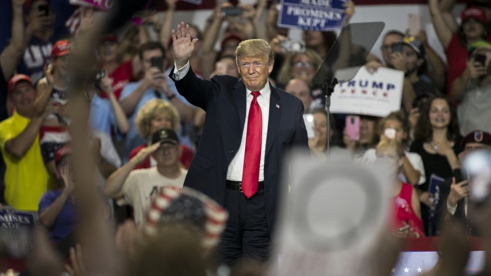 President Trump Holds MAGA Rally In Support Of State Senator Troy Balderson