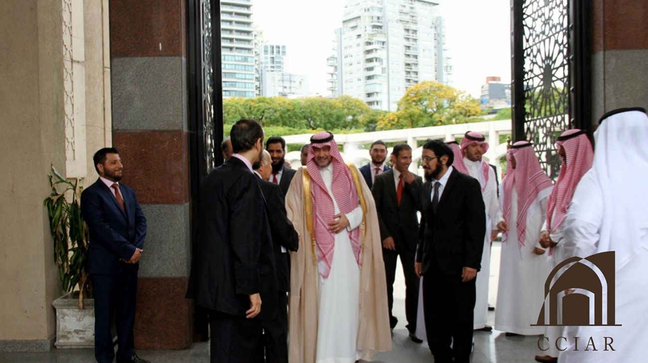 Delegación musulmana del G20 en la mezquita de Palermo