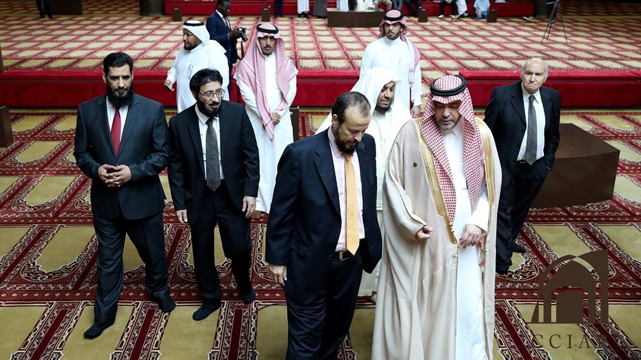 Delegación musulmana del G20 en la mezquita de Palermo