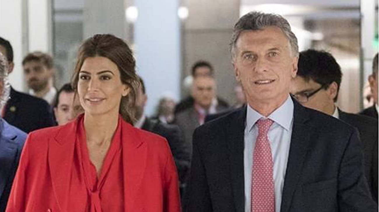 Juliana Awada con Mauricio Macri.