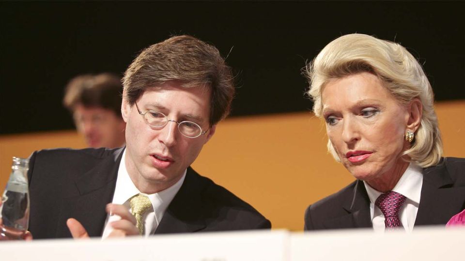 Georg Schaeffler, y su madre, Maria-Elisabeth Schaeffler-Thumann