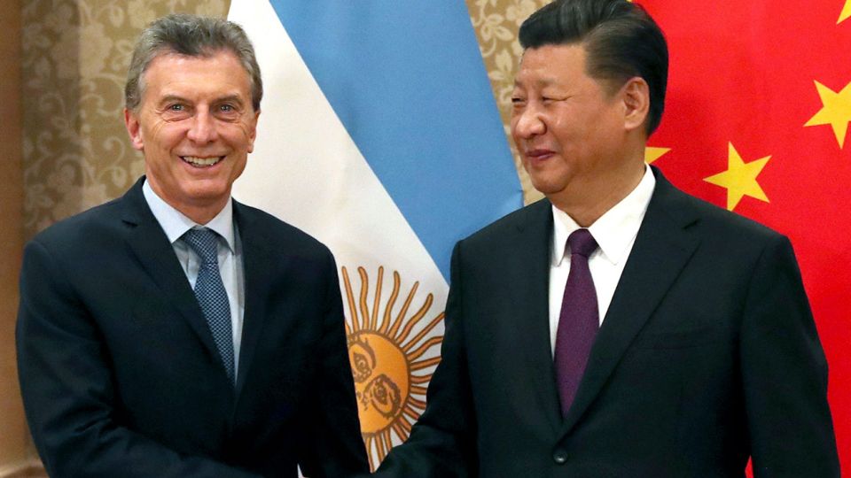 El presidente Macri junto a su par chino Xi Jinping.