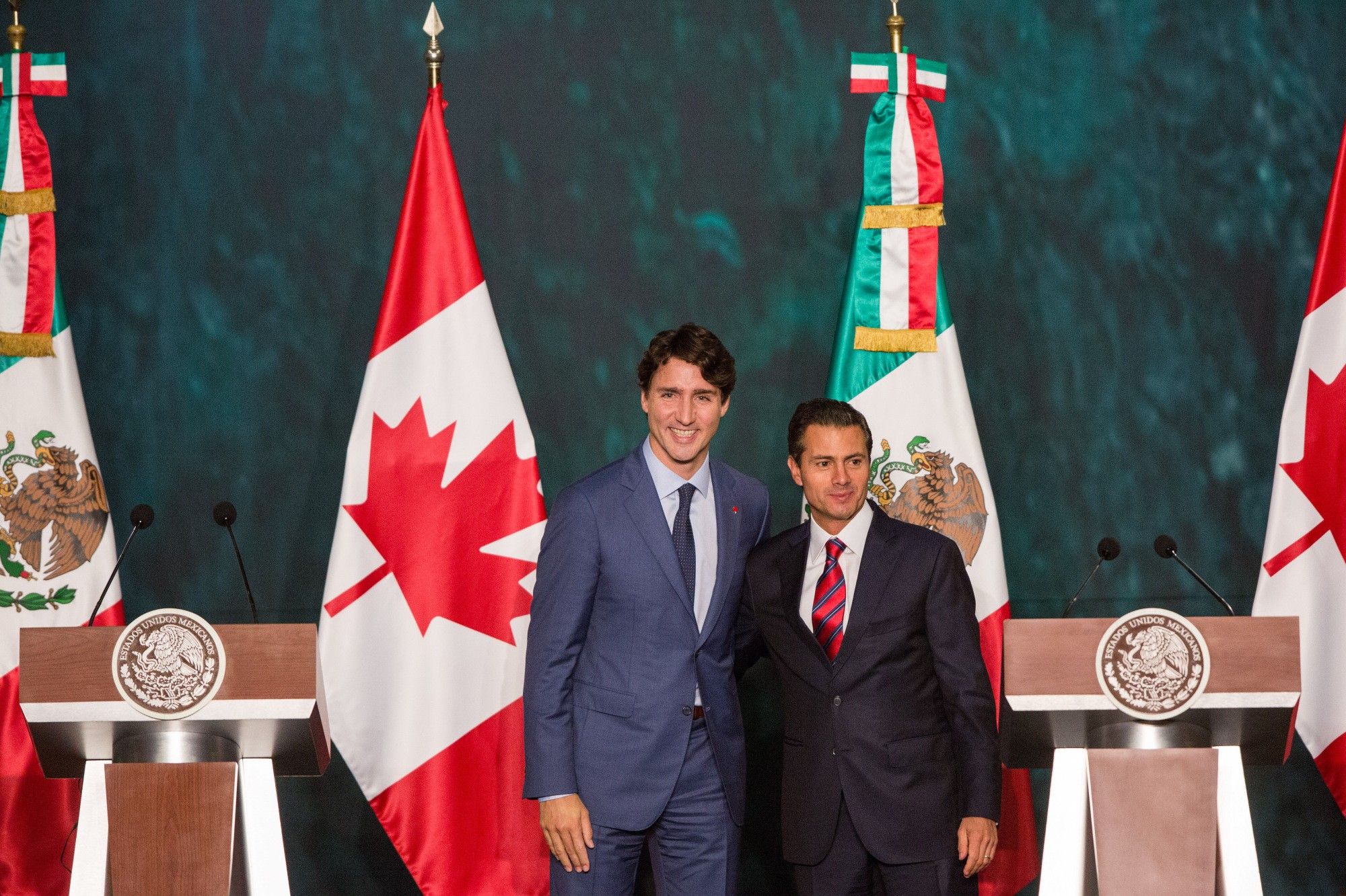 Canadian Prime Minister Justin Trudeau Visits Mexico As Nafta Talks Continue In Washington 