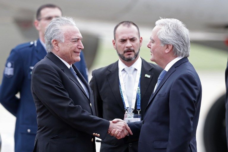 Líderes mundiales que participan de la Cumbre del G20 a su llegada a la Argentina.