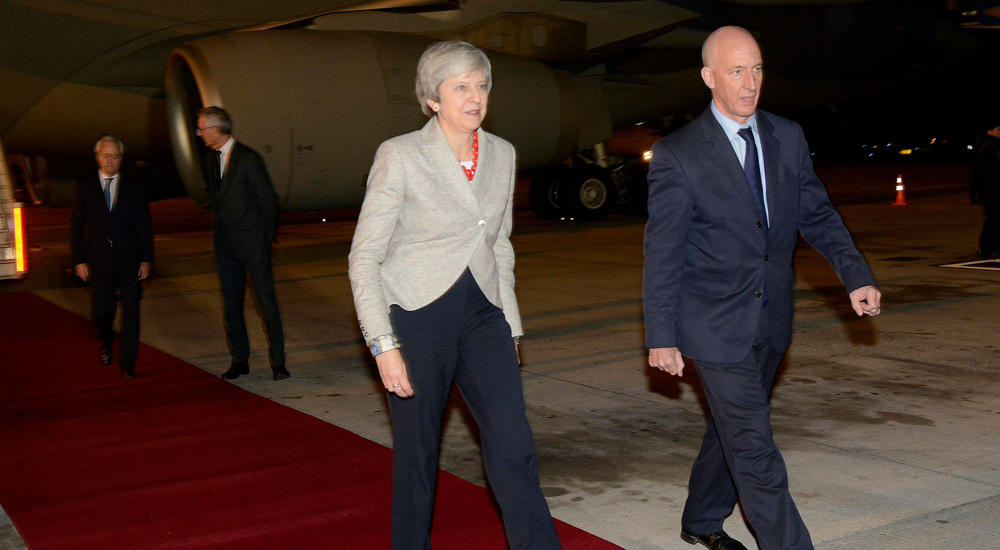 La primer ministra británica, Theresa May, llegó hoy al país para participar de la cumbre del G20 