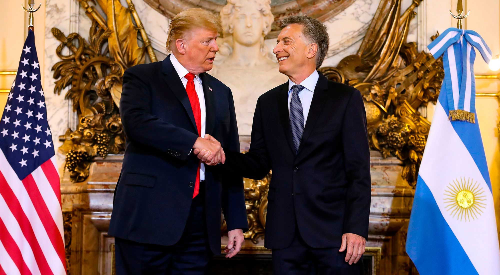 El presidente Macri recibó al presidente de los Estados Unidos, Dondald Trump