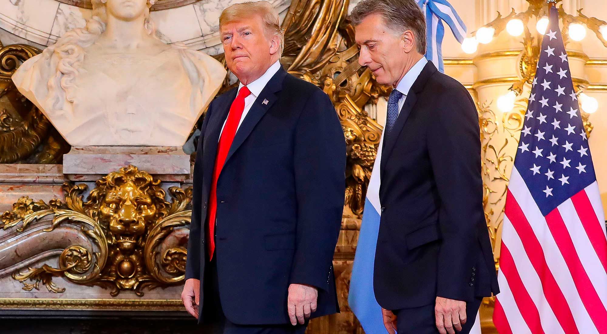 El presidente Macri recibó al presidente de los Estados Unidos, Dondald Trump