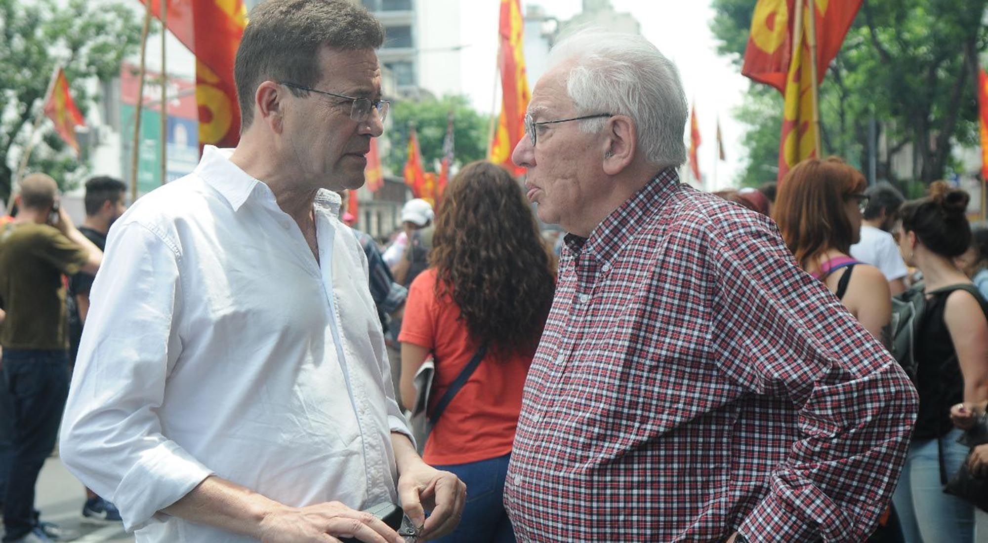 Jorge Altamira en la marcha anti G20.