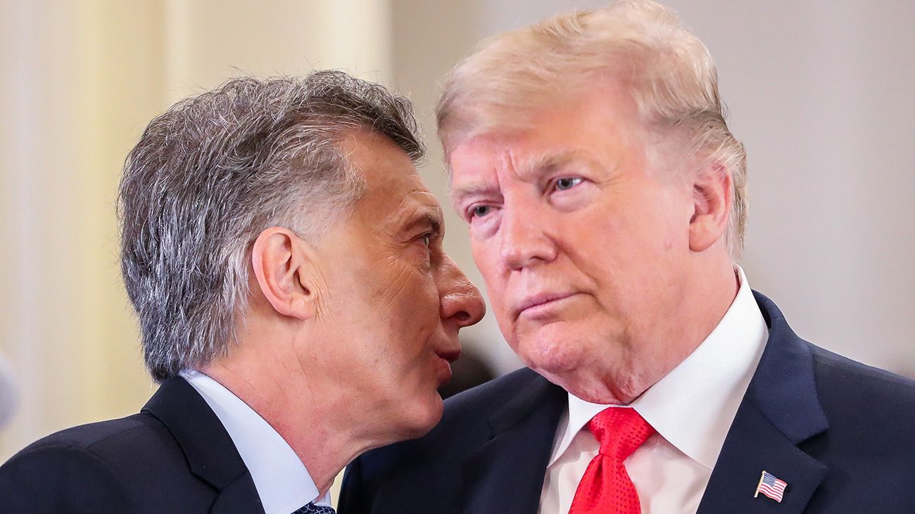 El presidente Mauricio Macri junto a su par norteamericano, Donald Trump.