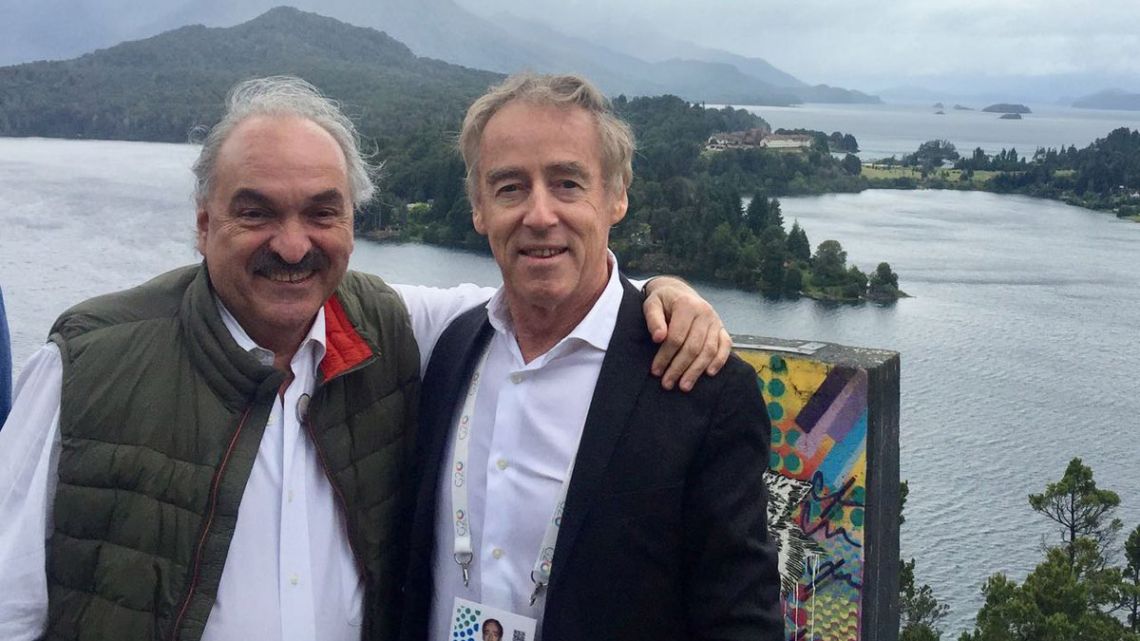 Noel Campbell, pictured with Argentina’s G20 Sherpa Pedro Villagra Delgado.