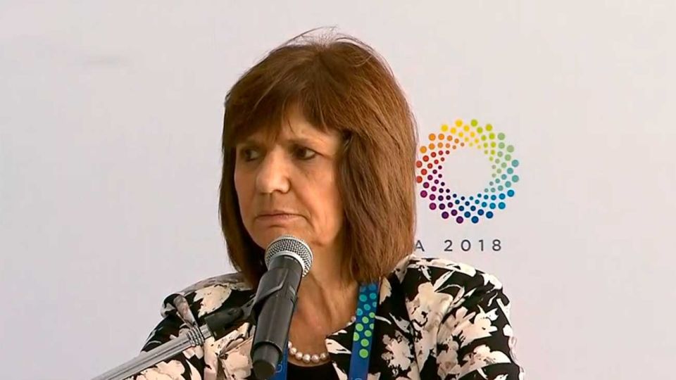 Conferencia de prensa de Patricia Bullrich