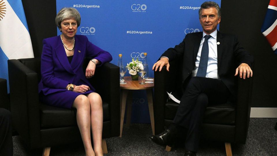 Theresa May y Mauricio Macri mantuvieron una reunión en la antesala de la cumbre del G20.