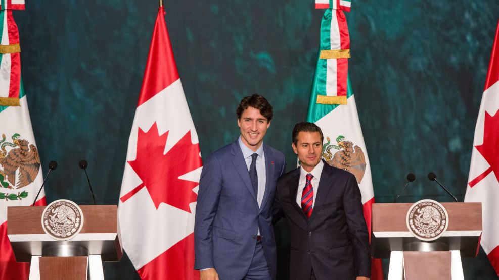 Canadian Prime Minister Justin Trudeau Visits Mexico As Nafta Talks Continue In Washington 