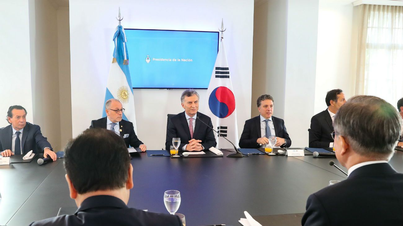 Macri recibió al presidente de Corea del sur Moon Jae-in en Olivos