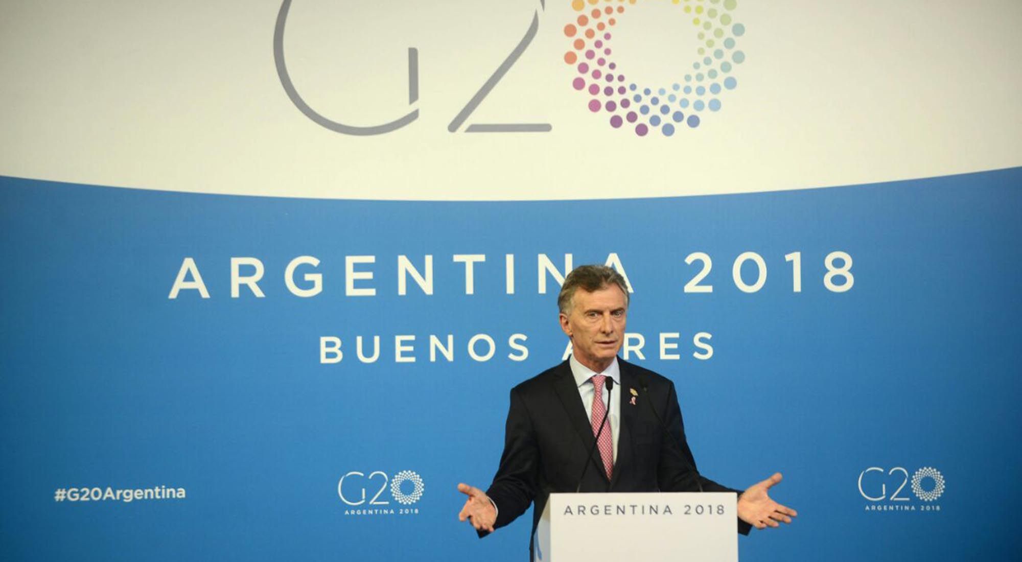 Macri en conferencia de prensa