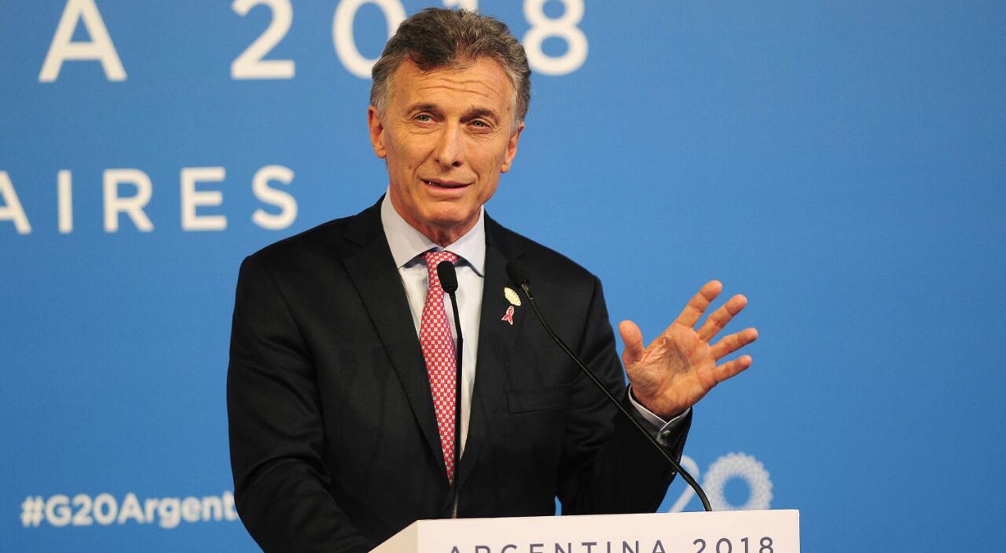 Macri en conferencia de prensa