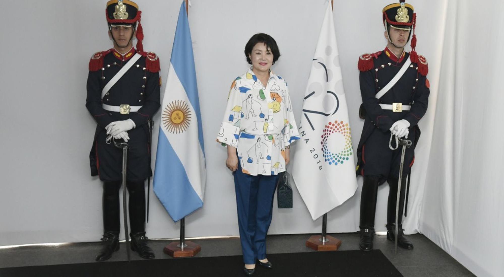 Las primeras damas en un evento del g20