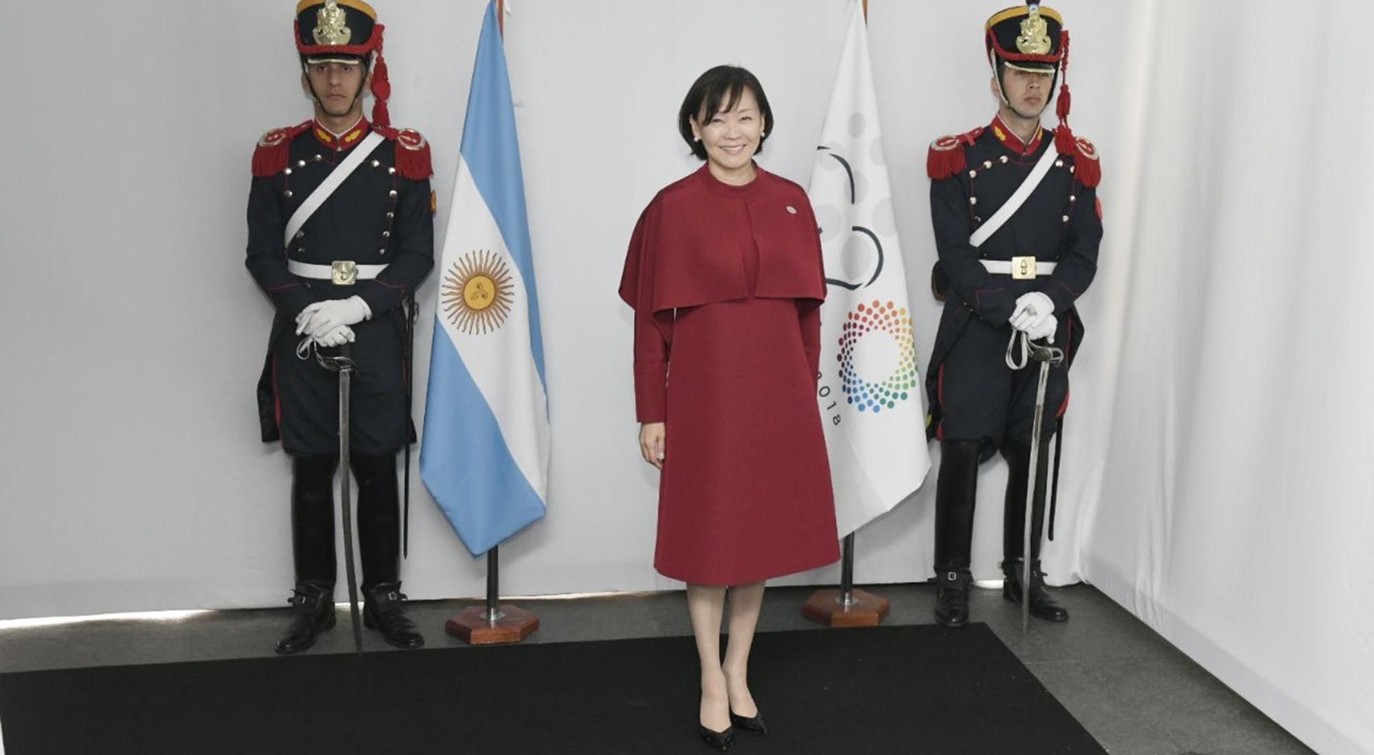 Las primeras damas en un evento del g20