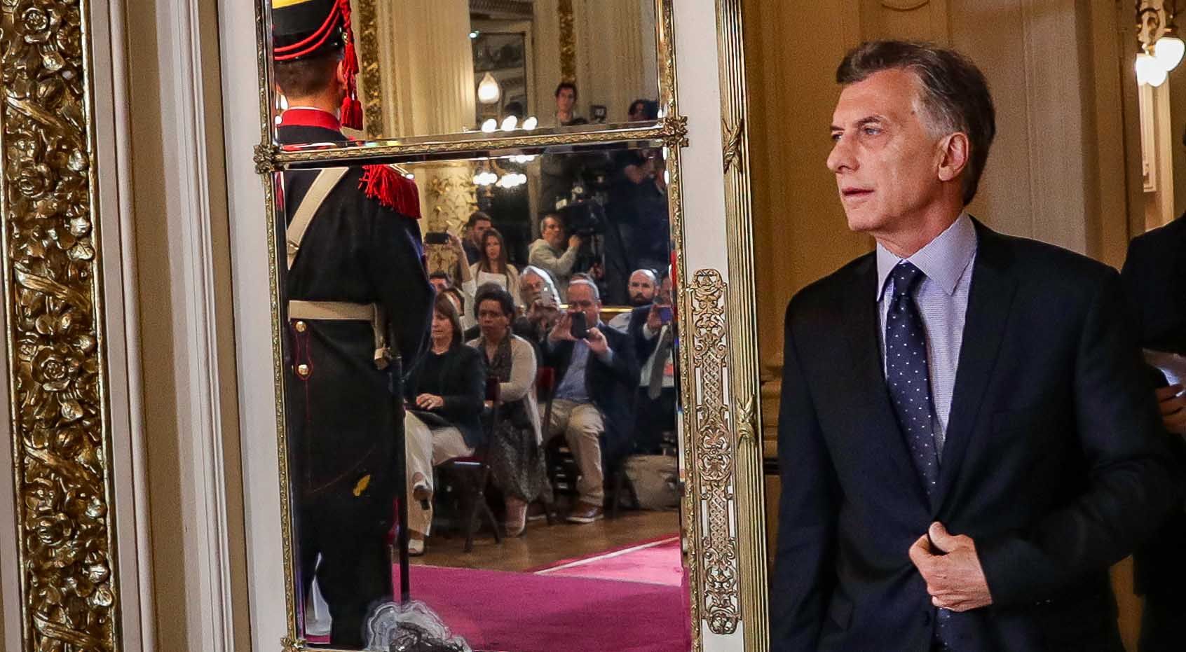 Mauricio Macri en conferencia de prensa