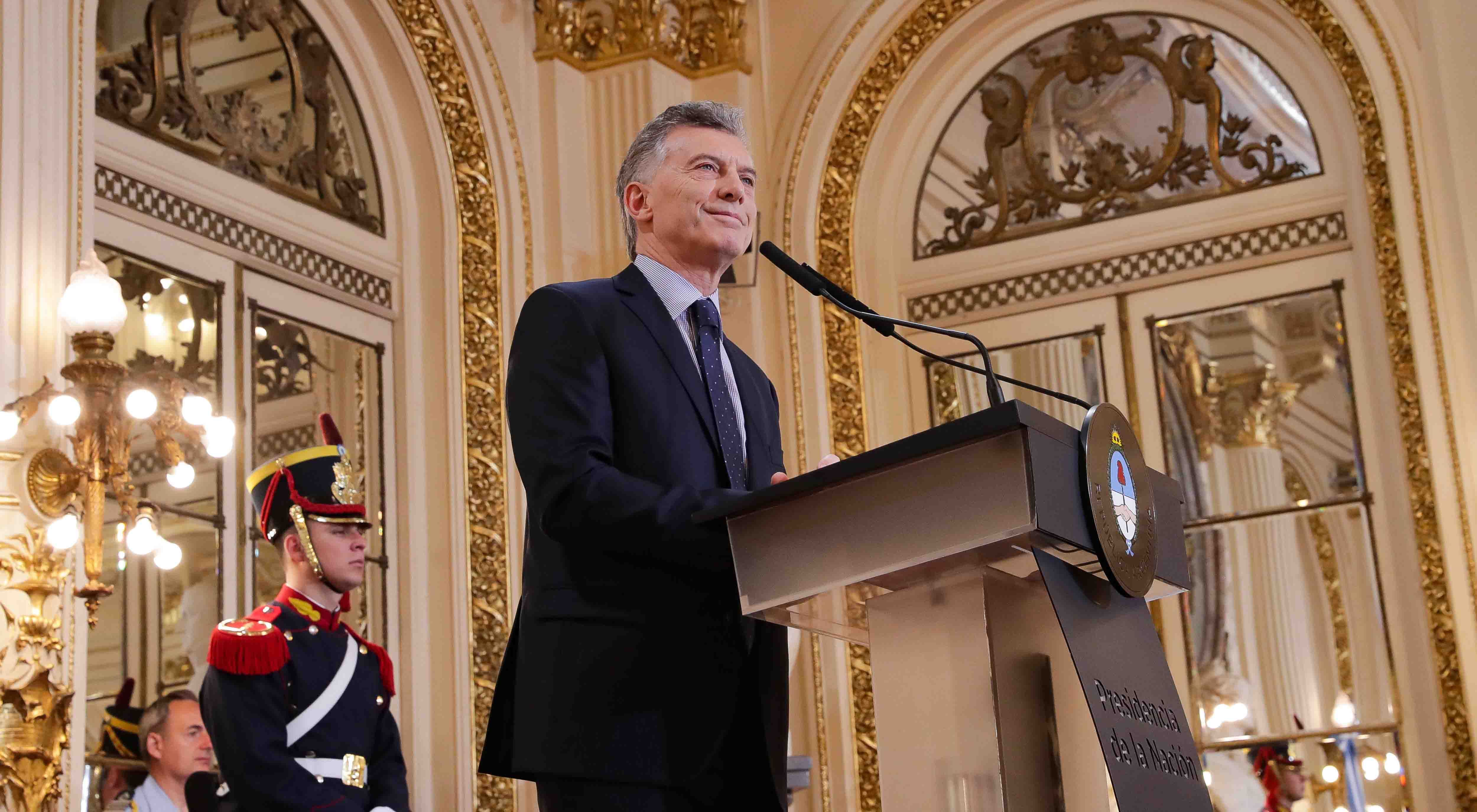 Mauricio Macri en conferencia de prensa