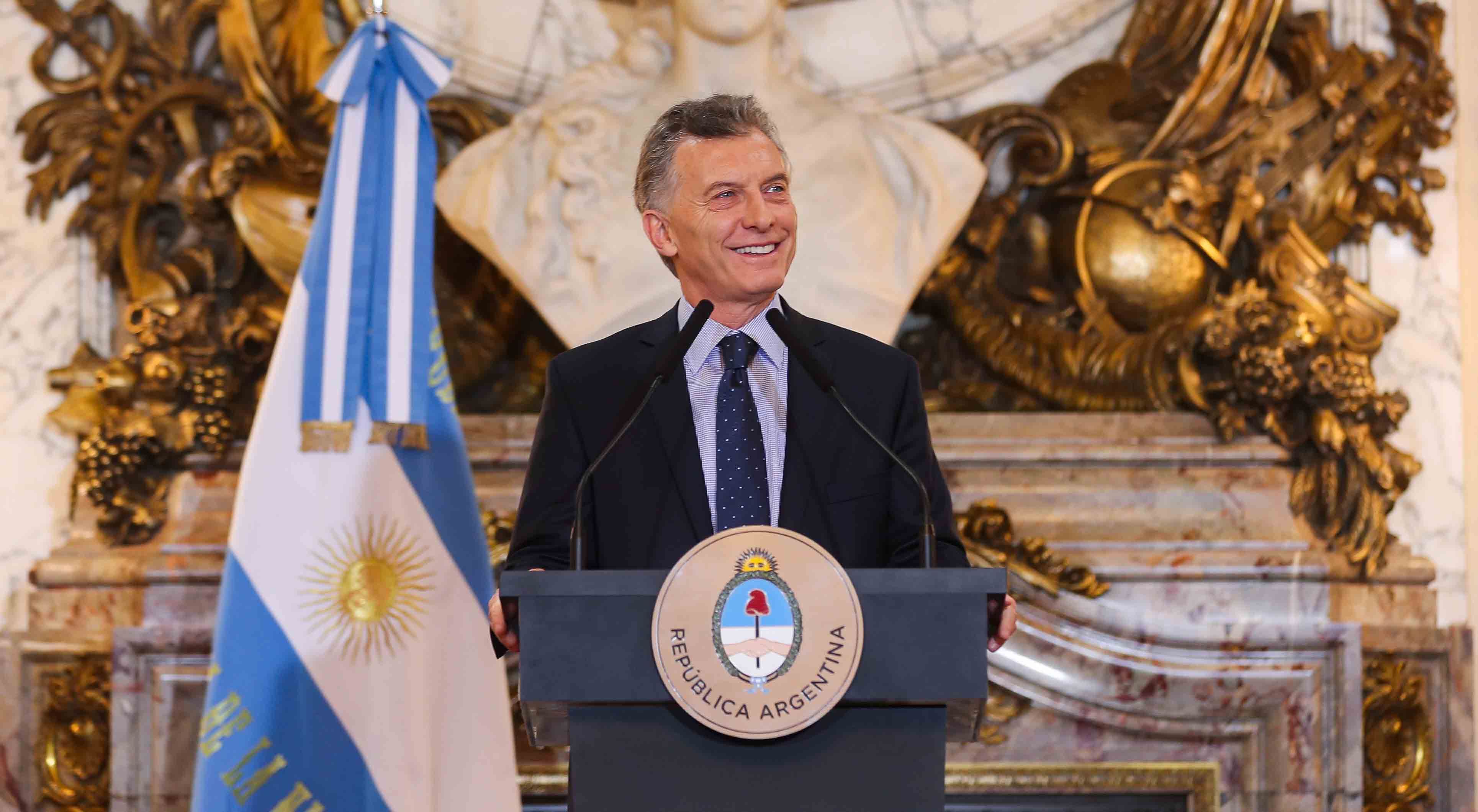 Mauricio Macri en conferencia de prensa