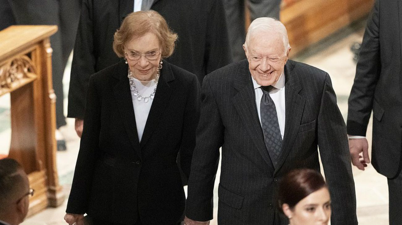 La Catedral Nacional de Washington fue el escenario del funeral religioso en honor al que fuera presidente de EE.UU. entre 1918 y 1993.