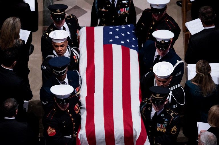 El mundo político estadounidense e internacional se despidió hoy del ex presidente George H.W. Bush, en una ceremonia fúnebre celebrada en la Catedral Nacional de Washington.