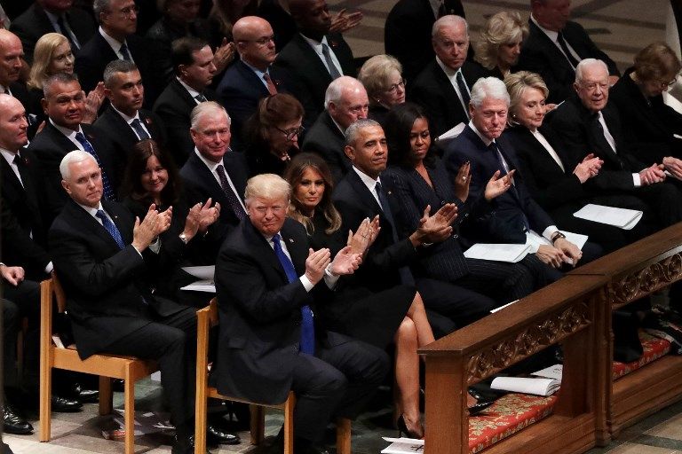 El mundo político estadounidense e internacional se despidió hoy del ex presidente George H.W. Bush, en una ceremonia fúnebre celebrada en la Catedral Nacional de Washington.