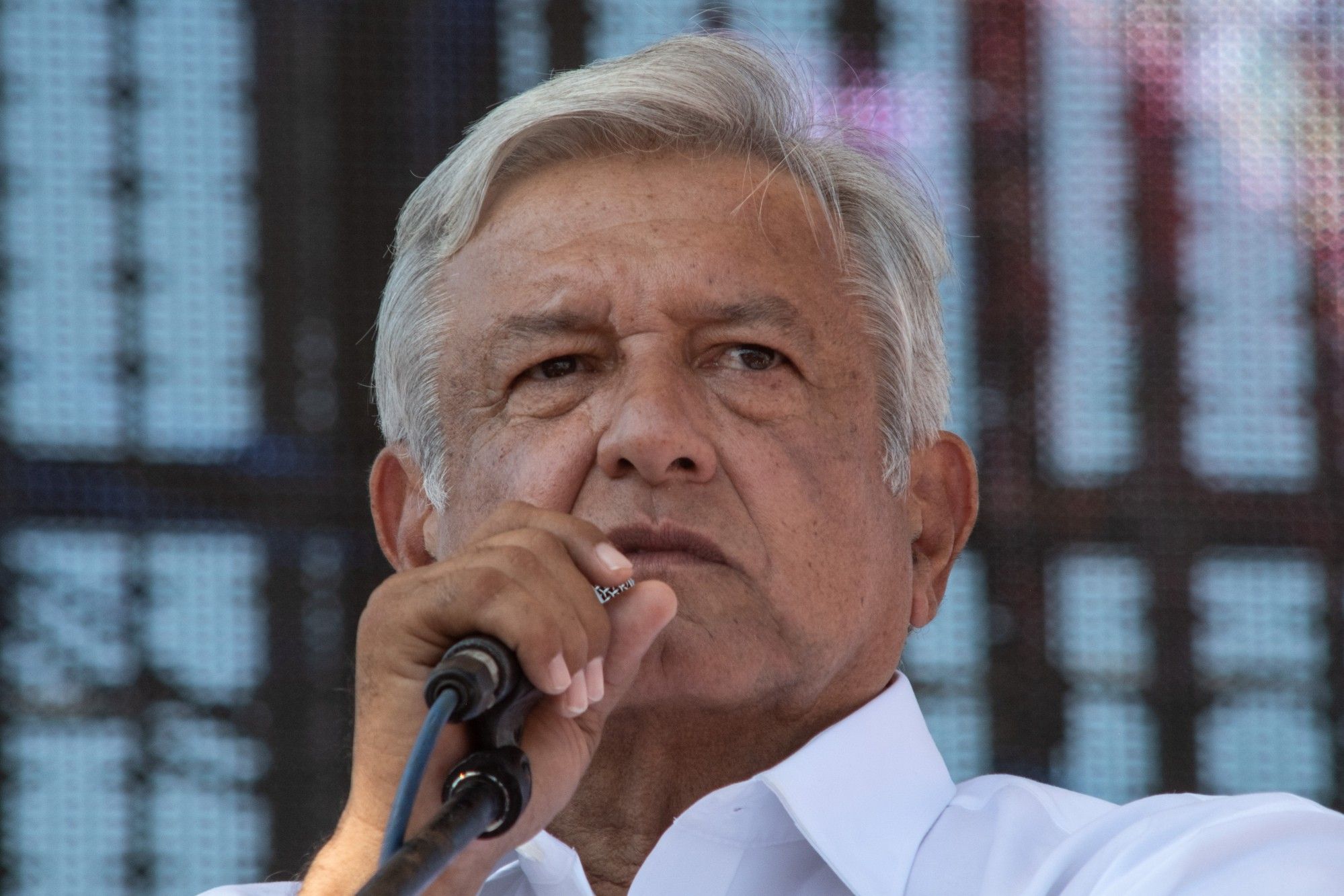 Morena Presidential Candidate Andres Manuel Lopez Obrador Holds Campaign Rally Ahead Of Election Day 