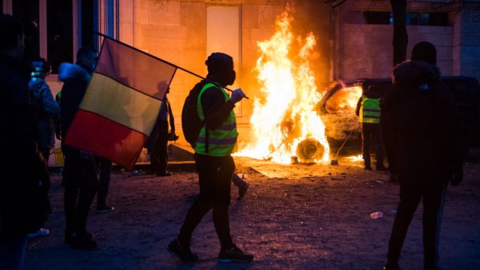 Violentas protestas en París el 1 de diciembre