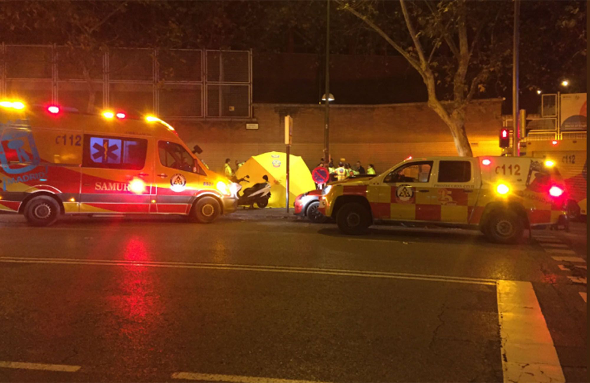 Emergencias Madris ha revertido una parada cardiorrespiratoria de un aficionado de 68 años que se dirigía a ver la final de la libertadores.