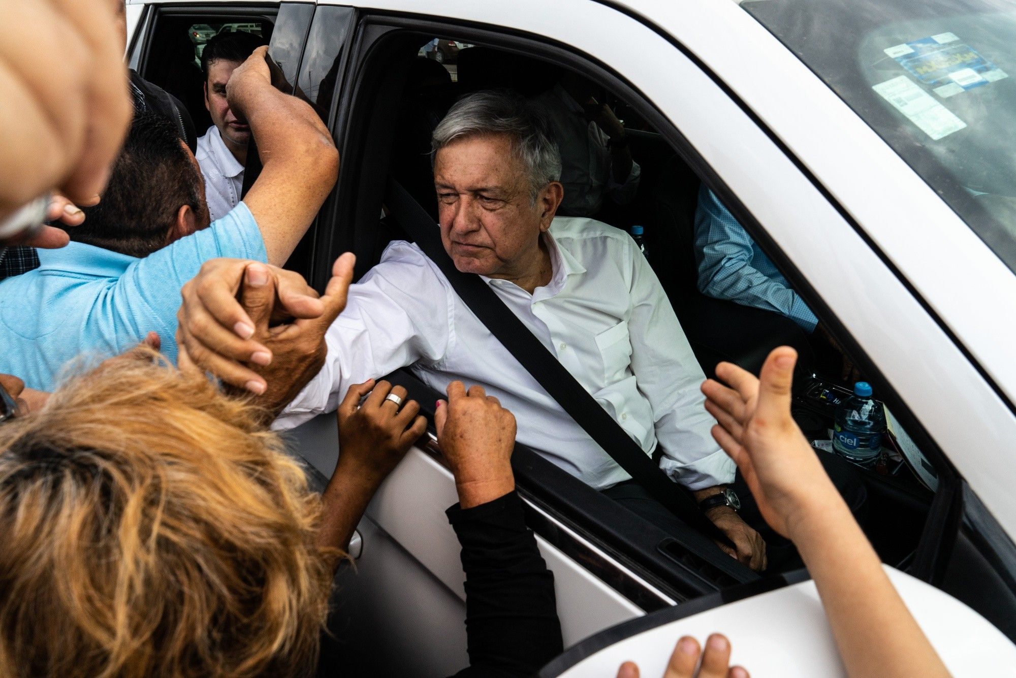 President Lopez Obrador Meets With Flood Victims Of Hurricane Willa 