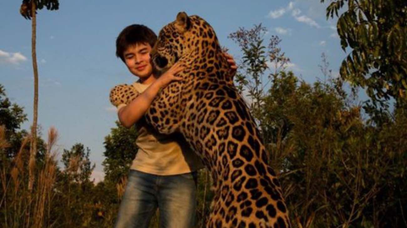 La historia del niño que se hizo viral por una foto de el junto a unos jaguares