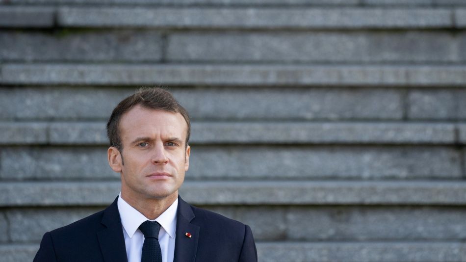 U.K. Prime Minister Theresa May And France's President Emmanuel Macron Attend Armistice Commemorations