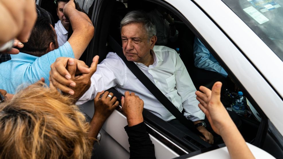 President Lopez Obrador Meets With Flood Victims Of Hurricane Willa 