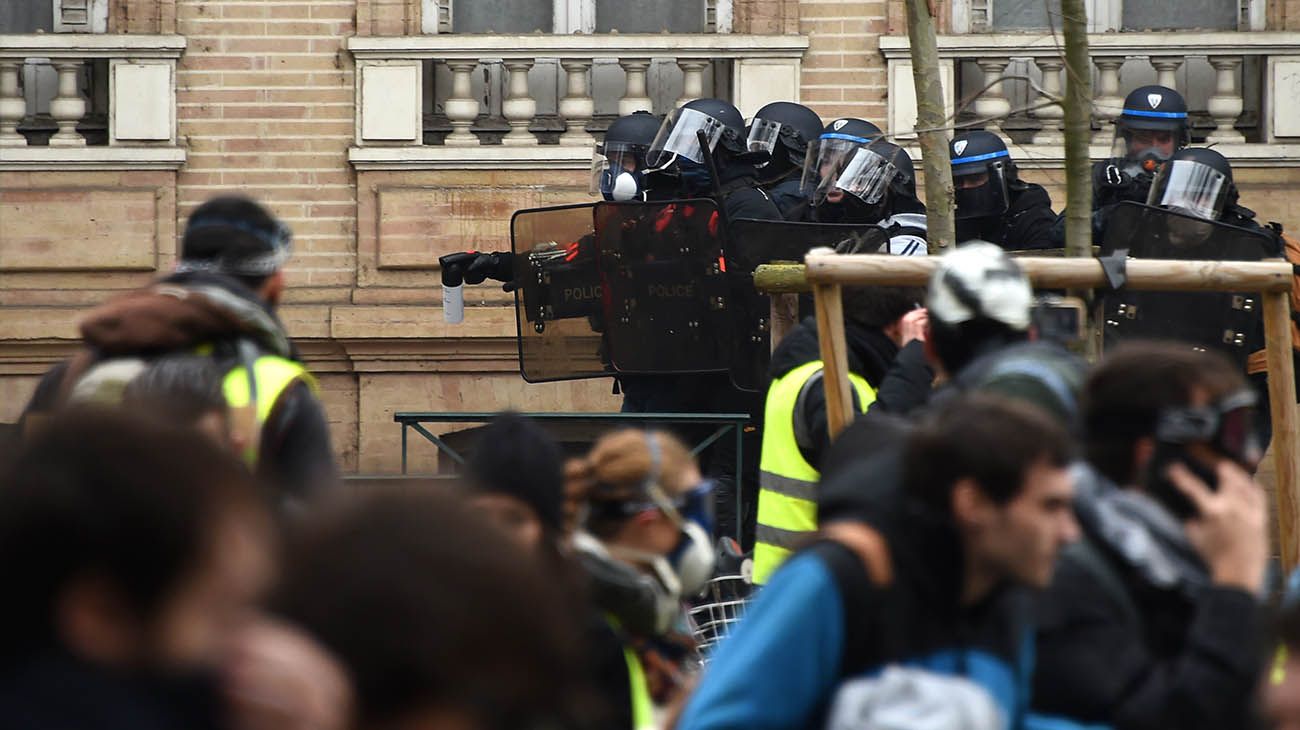 Marcha de los chalecos amarillos en francia