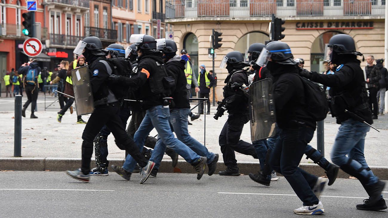 Marcha de los chalecos amarillos en francia