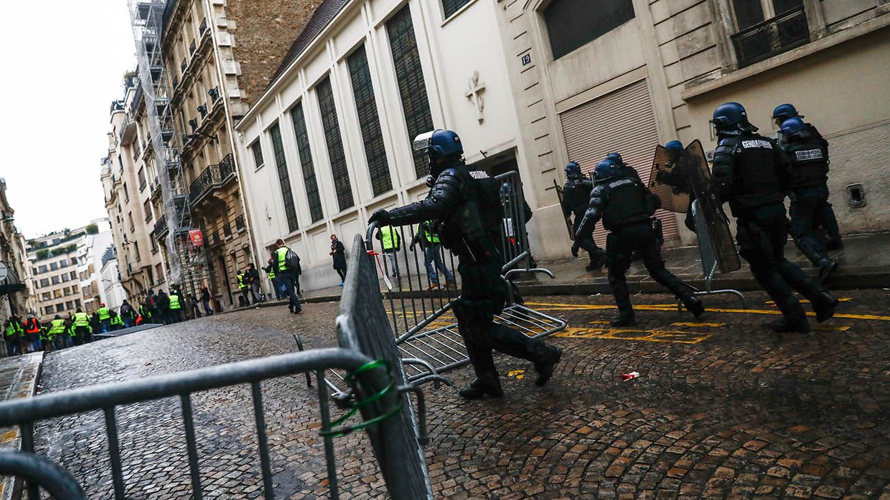 Marcha de los chalecos amarillos en francia