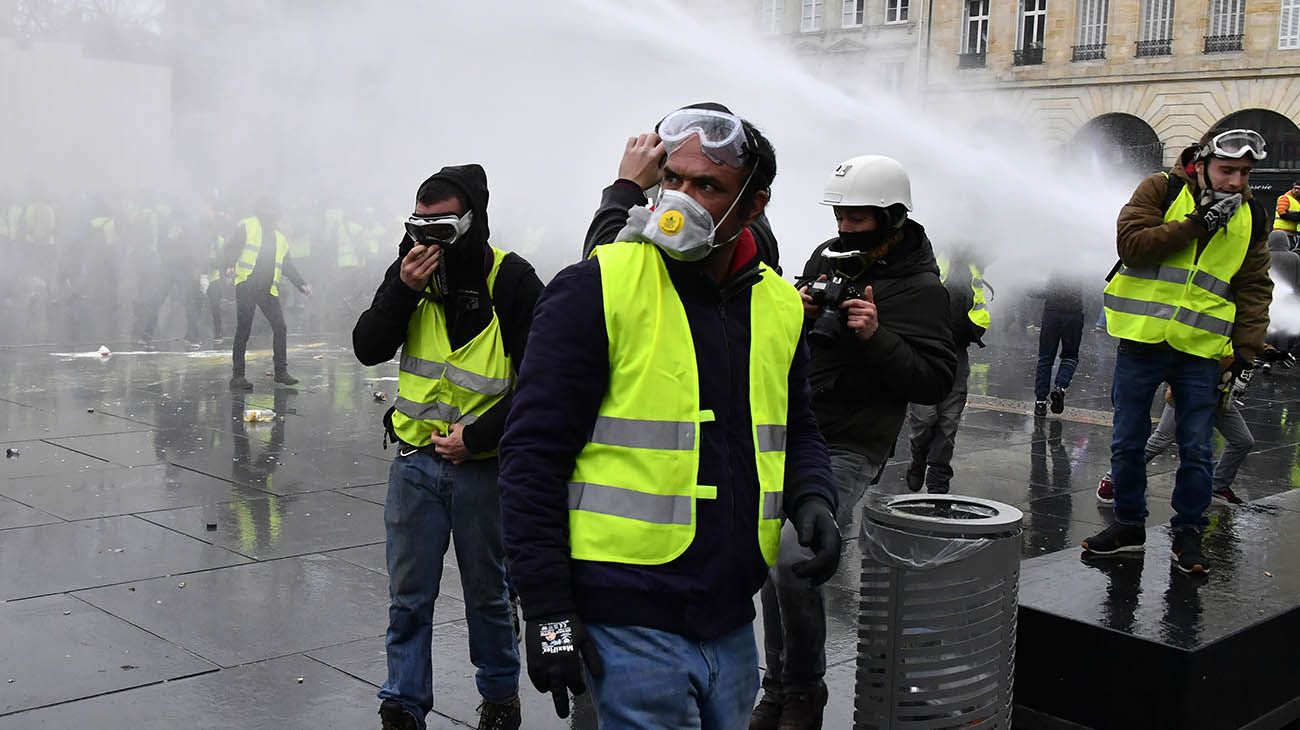 Marcha de los chalecos amarillos en francia