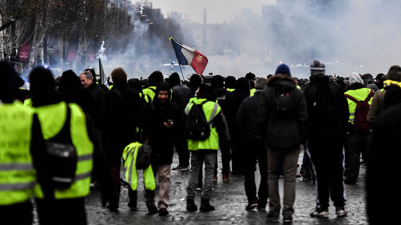 Marcha de los chalecos amarillos en francia