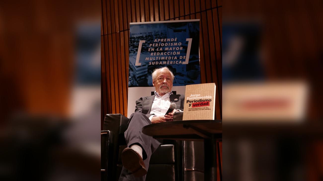 En la sala Jorge Luís Borges de la biblioteca Nacional Mariano Moreno, Jorge Fontevecchia entrevistó a James Neilson y Horacio Verbitsky en el marco de la presentación de su nuevo libro 