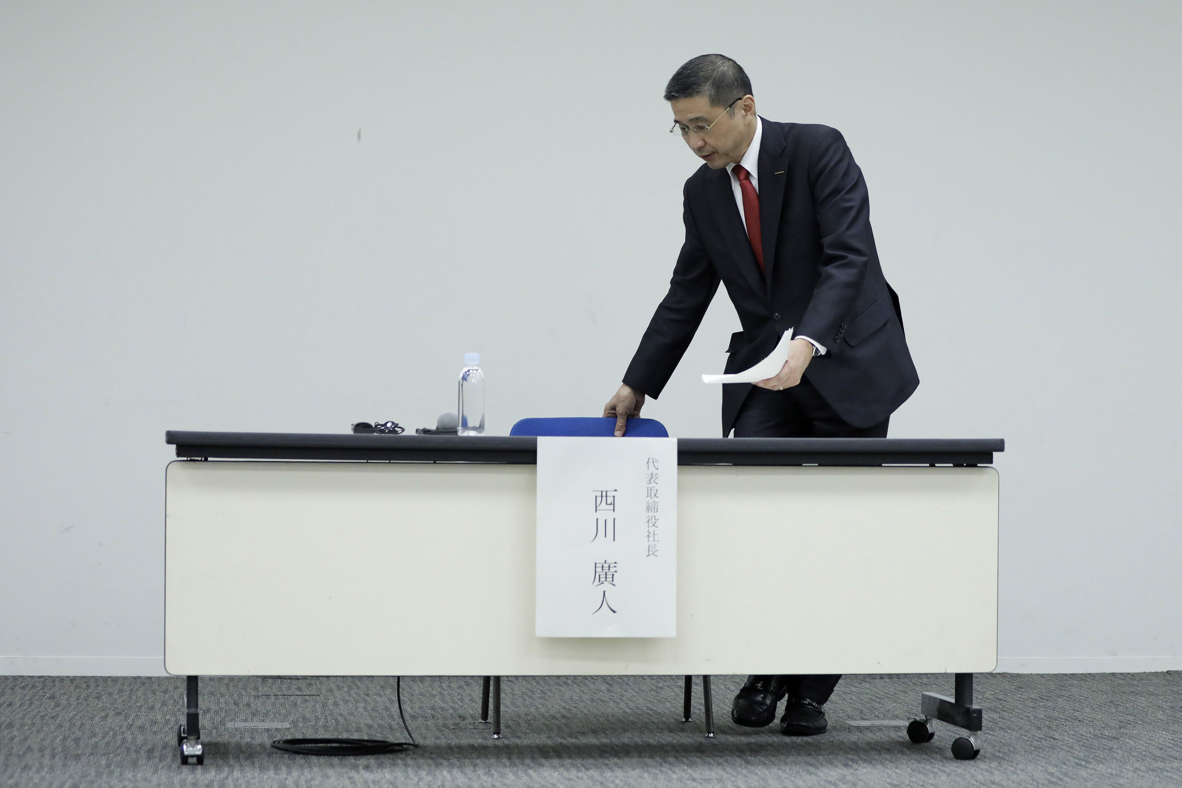 Nissan CEO Hiroto Saikawa News Conference Following Board Meeting