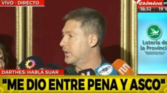 VIDEO | Adrián Suar, lapidario con Juan Darthés