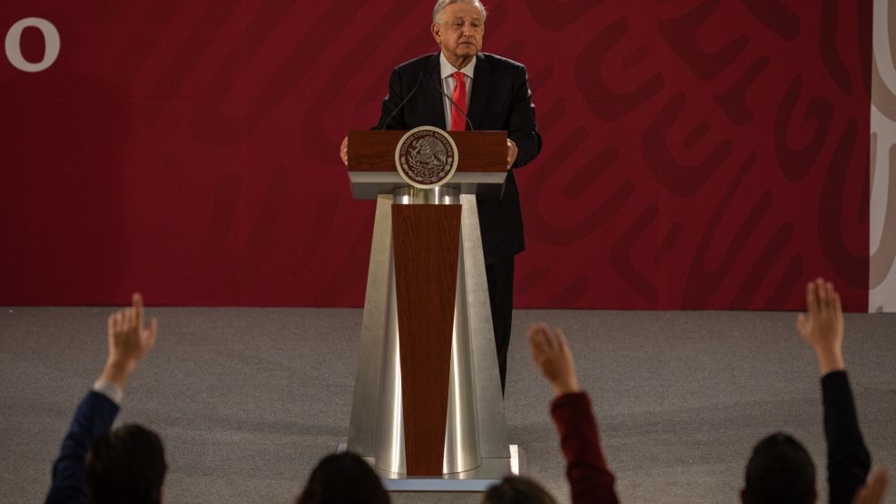 President Lopez Obrador Holds Press Briefing 