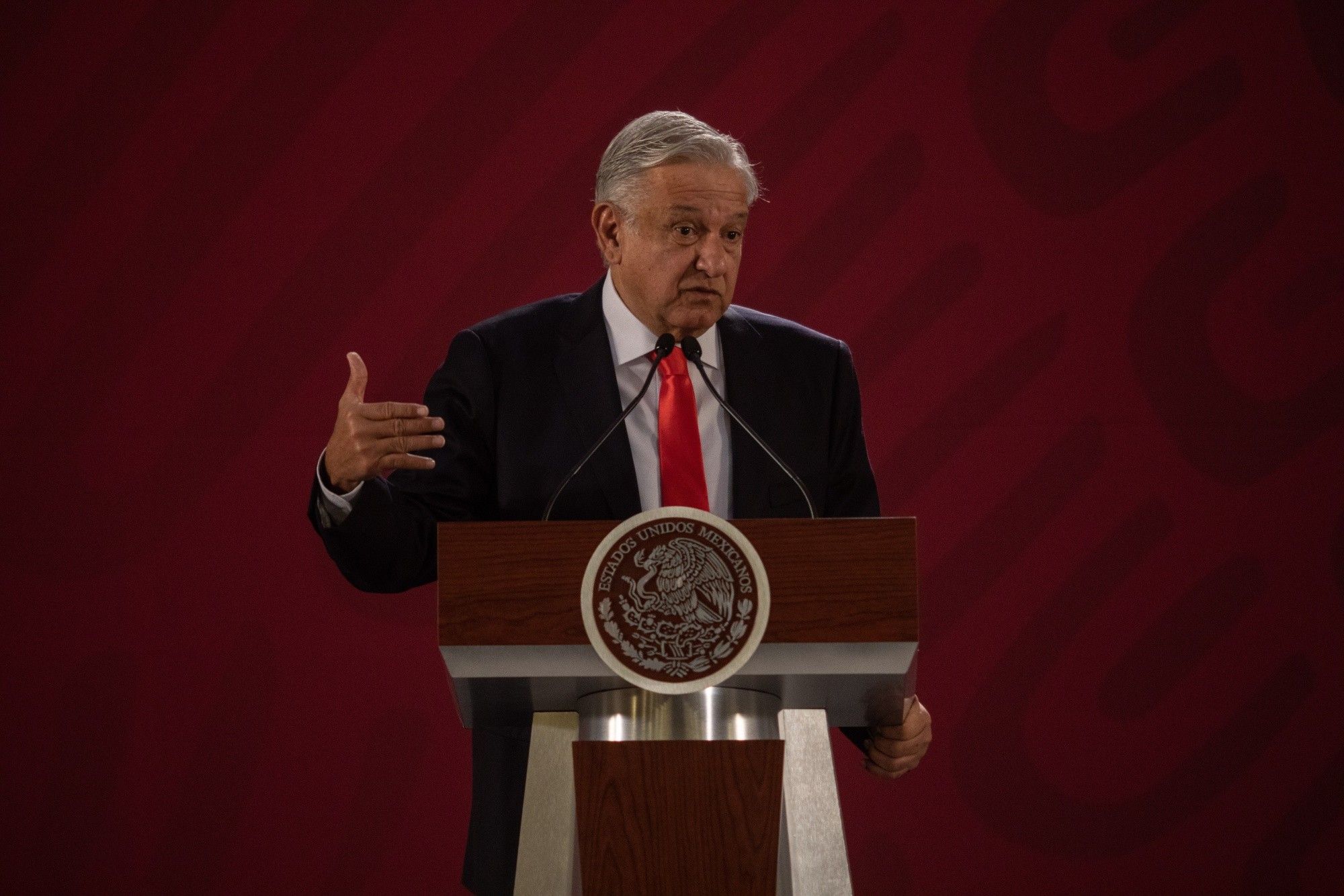 President Lopez Obrador Holds Press Briefing 