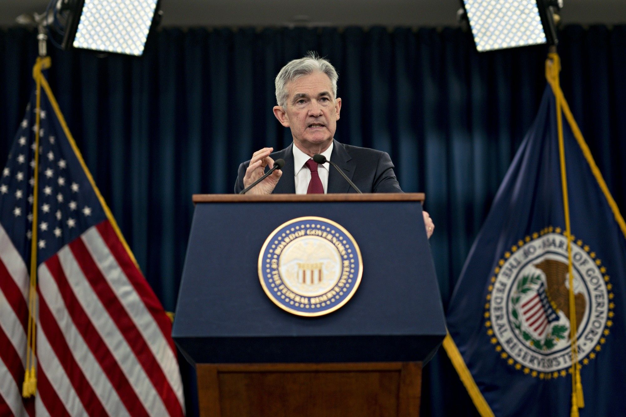 Federal Reserve Chairman Jerome Powell Holds News Conference Following FOMC Rate Decision 