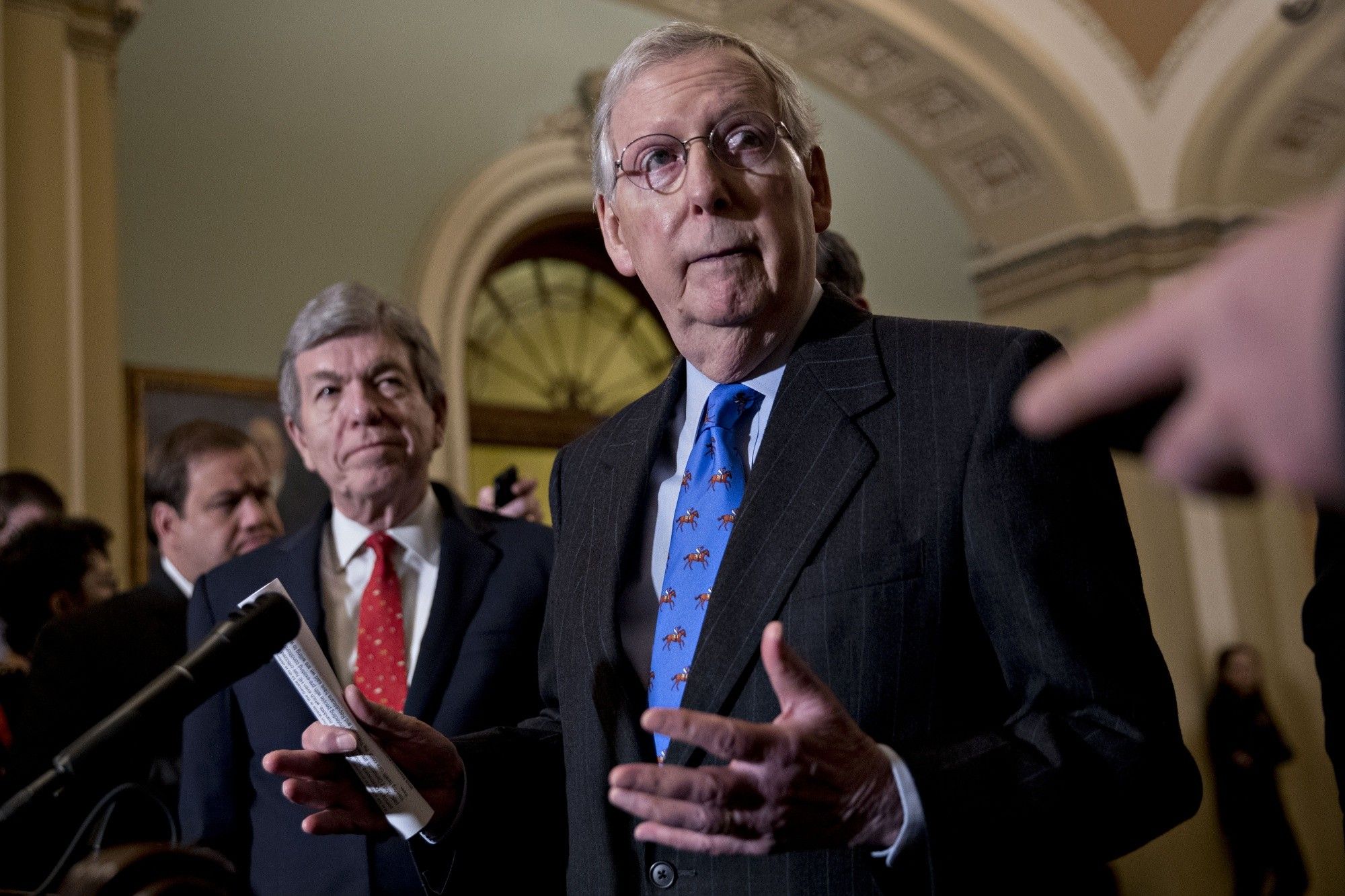 Senate Leadership Hold News Conferences After Caucus Meetings