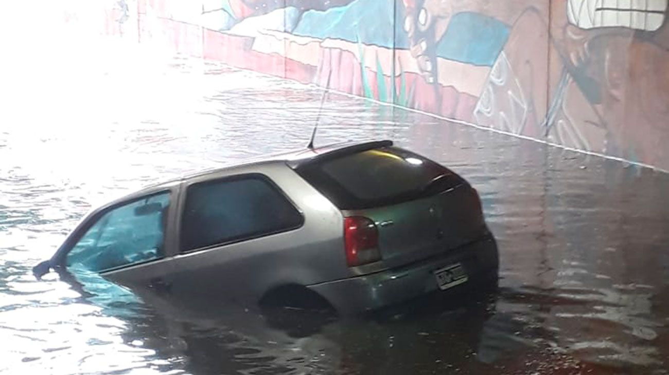 Intenso temporal de lluvia cae sobre Buenos Aires y el Conurbano